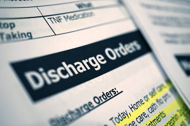 Discharge orders graphic.