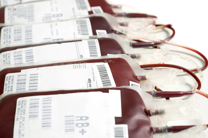 Packets of blood.