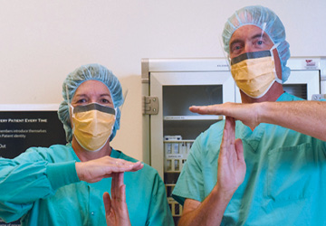 Time out day with two surgeons.