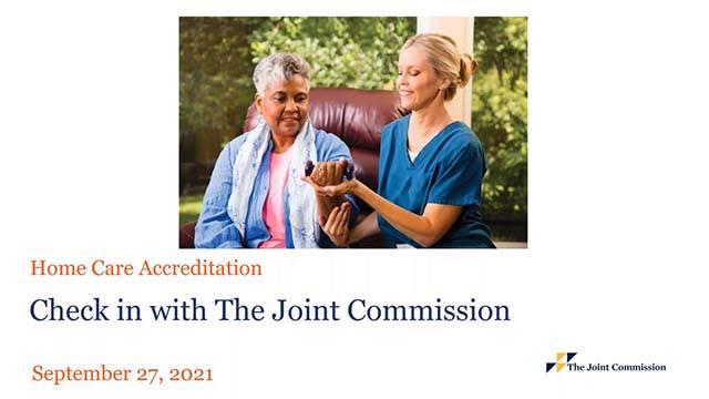 Check in with the joint commission home care