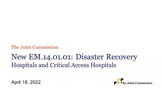 Disaster Recovery EM140101