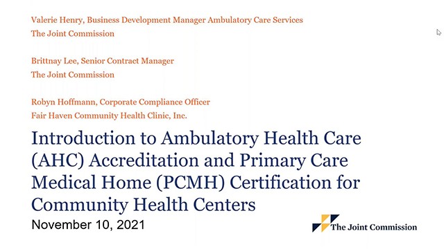 Intro to Ambulatory Health Care and Primary Care