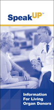 Information for Living Organ Donors brochure